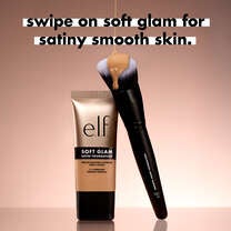 Pair the Smooth Swipe Foundation Brush with Soft Glam Satin Foundation